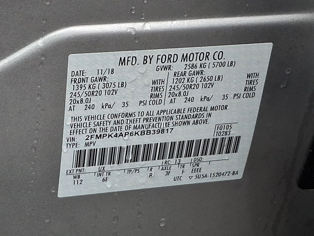 Certified 2019 Ford Edge ST w/ Cold Weather Package AWD/4WD image 28