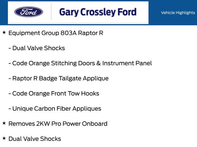 Certified 2025 Ford F150 Raptor w/ Equipment Group 803A Raptor R AWD/4WD image 26