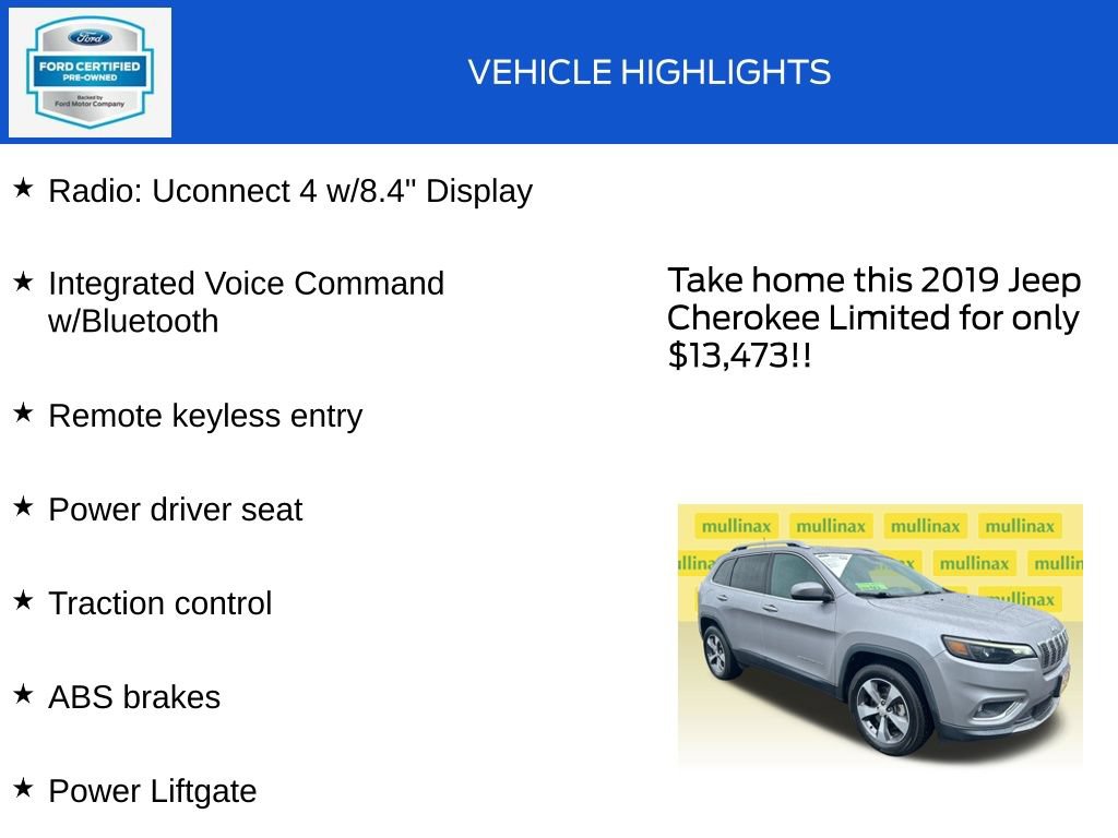 Used 2019 Jeep Cherokee Limited AWD/4WD image 18