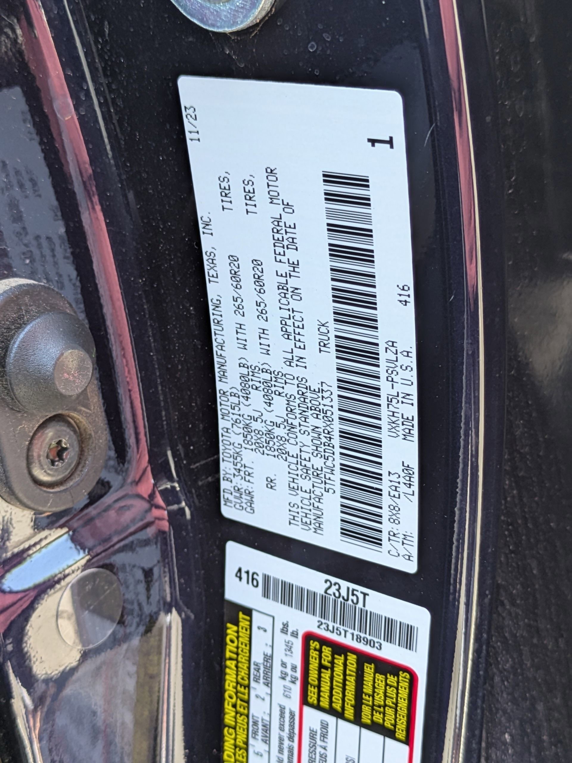 Used 2024 Toyota Tundra Limited w/ TRD Off-Road Package AWD/4WD image 42