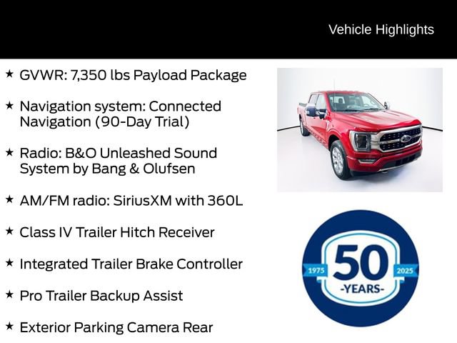 Certified 2021 Ford F150 Platinum w/ Equipment Group 701A High AWD/4WD image 11