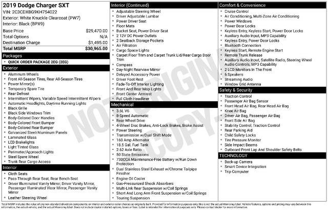 Used 2019 Dodge Charger SXT RWD image 5