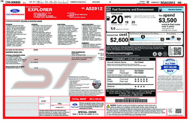 Certified 2025 Ford Explorer ST AWD/4WD image 9