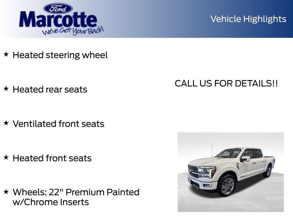 Certified 2024 Ford F150 Platinum w/ Equipment Group 703A Plus AWD/4WD image 36