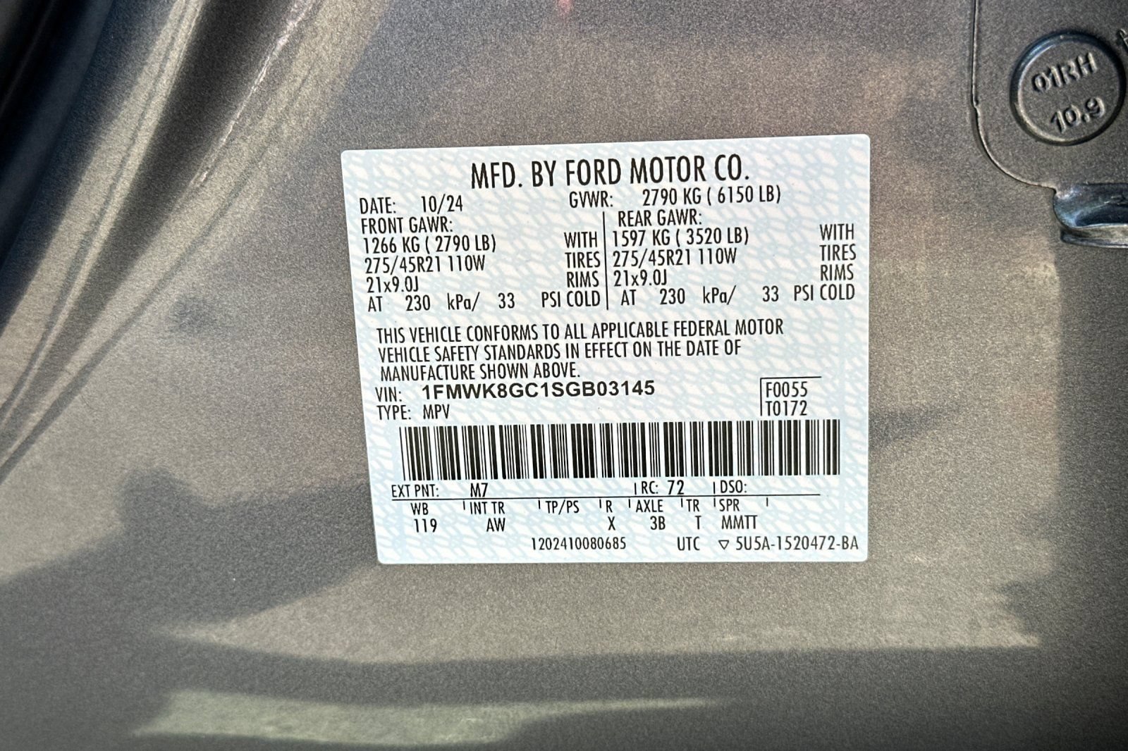 Certified 2025 Ford Explorer ST AWD/4WD image 61