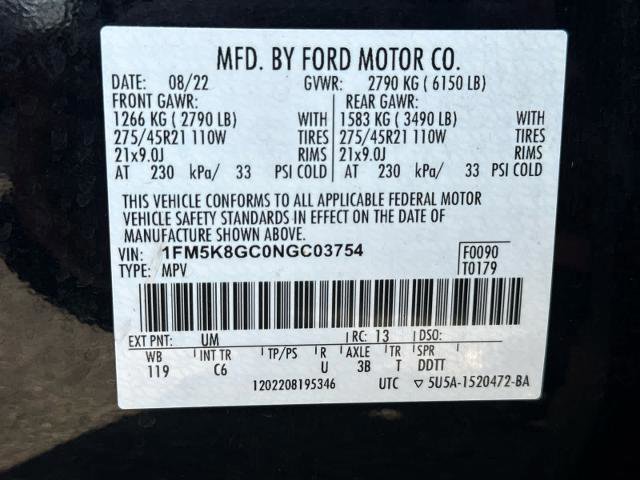 Certified 2022 Ford Explorer ST w/ Equipment Group 401A image 16