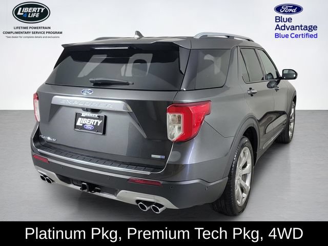 Certified 2020 Ford Explorer Platinum w/ Premium Technology Package AWD/4WD image 3