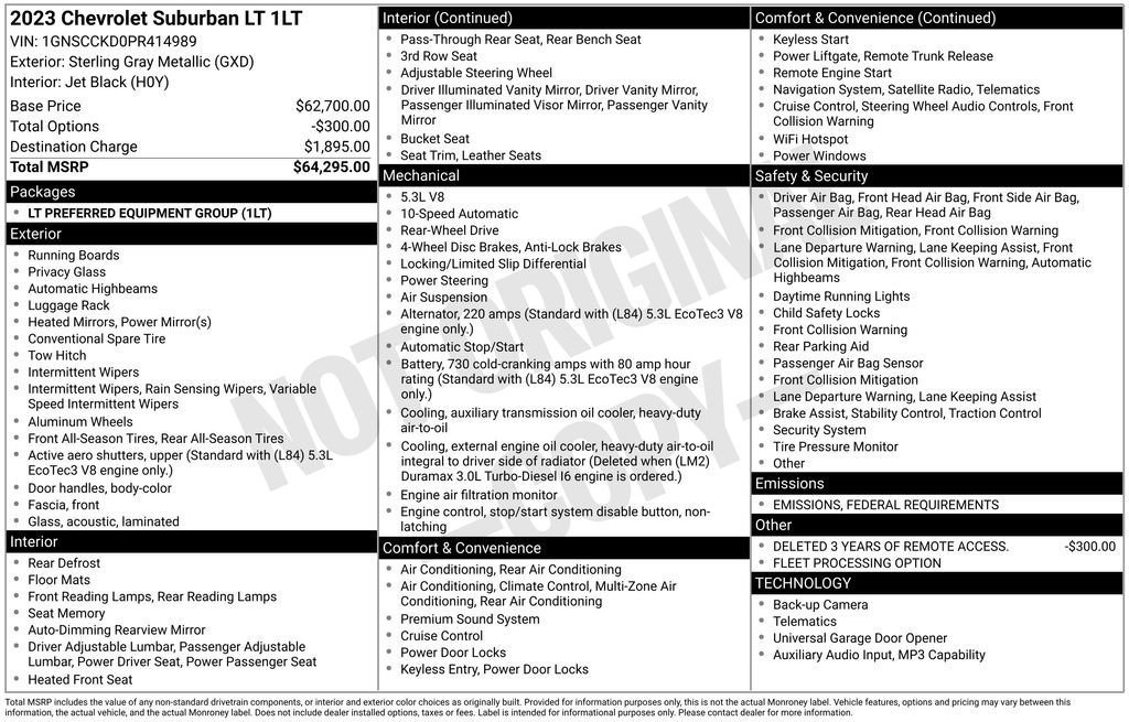 Used 2023 Chevrolet Suburban LT image 9