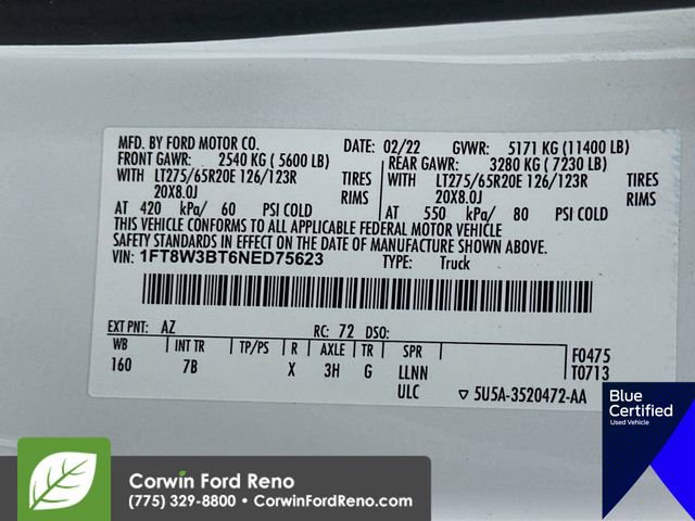 Certified 2022 Ford F350 Platinum AWD/4WD image 38