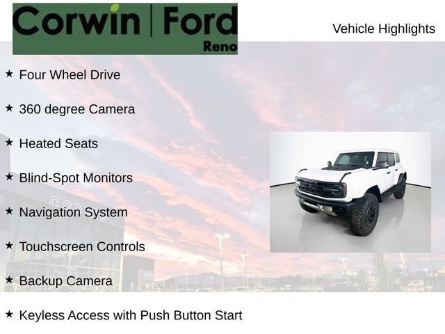 Certified 2025 Ford Bronco Raptor w/ Interior Carbon Fiber Pack AWD/4WD image 7