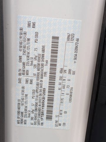 Certified 2024 Ford Transit 250 T-250 130 LOW RF 9070 GVWR w/ Exterior Upgrade Package image 26