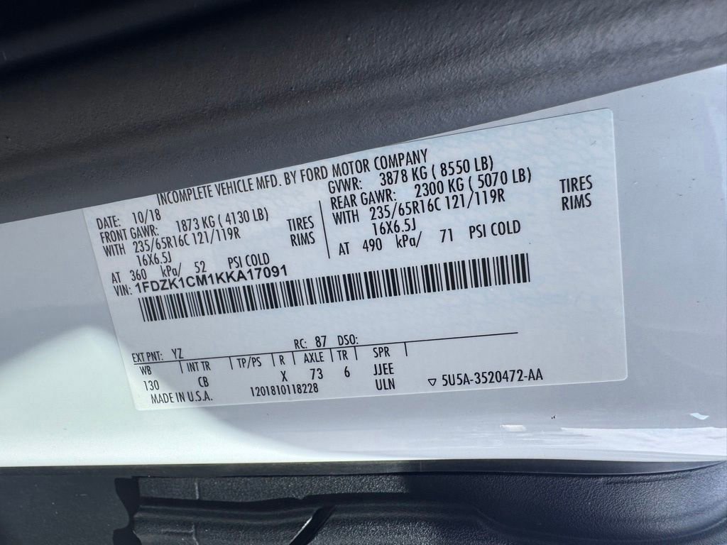 Certified 2019 Ford Transit 150 XLT image 40