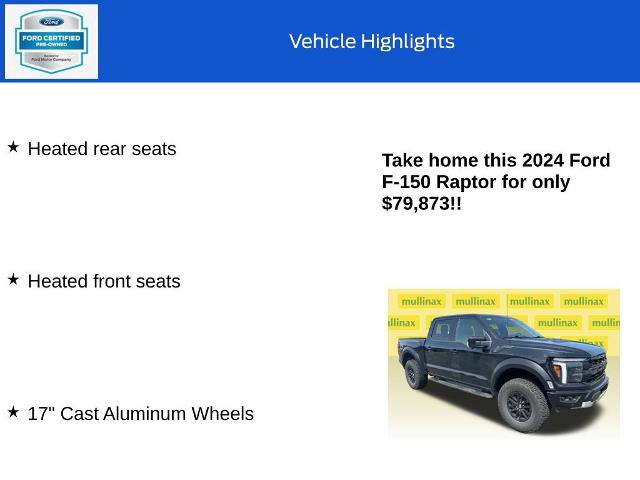 Certified 2024 Ford F150 Raptor AWD/4WD image 30