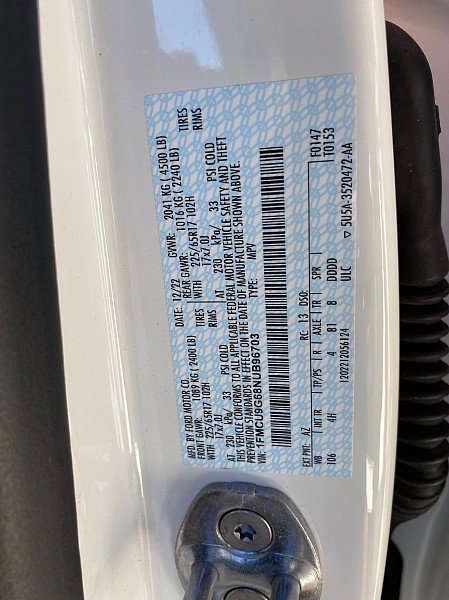 Certified 2022 Ford Escape SE w/ Convenience Package image 53