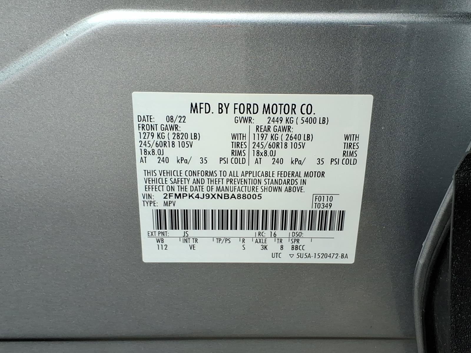Certified 2022 Ford Edge SEL w/ Convenience Package AWD/4WD image 29