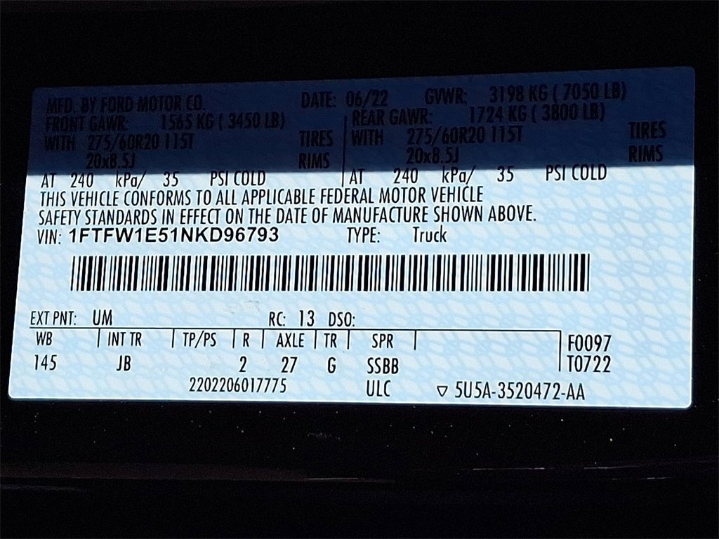 Certified 2022 Ford F150 XL w/ STX Appearance Package image 28