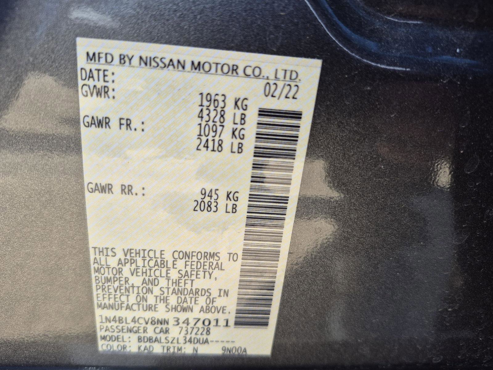 Used 2022 Nissan Altima 2.5 SR image 5