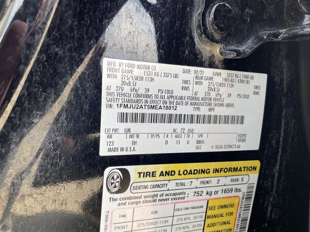 Certified 2021 Ford Expedition Limited AWD/4WD image 37