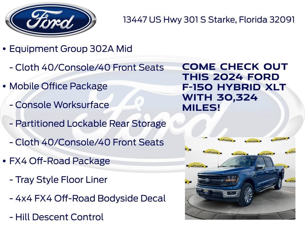 Certified 2024 Ford F150 XLT w/ Equipment Group 302A MID AWD/4WD image 25