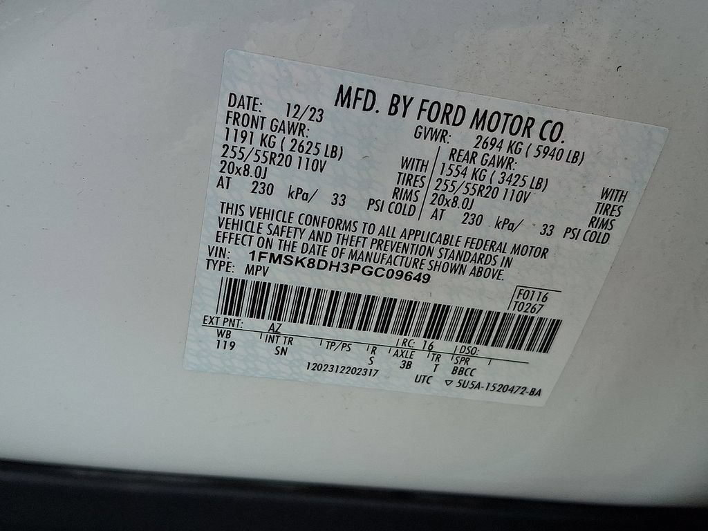 Certified 2023 Ford Explorer XLT w/ Equipment Group 202A AWD/4WD image 27