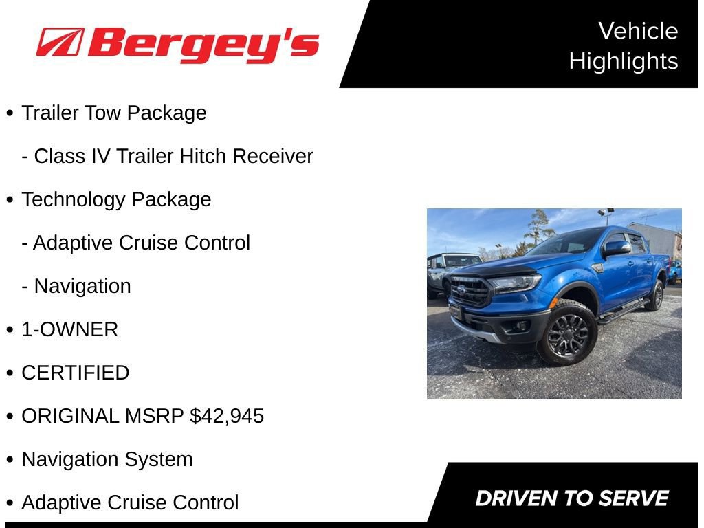 Certified 2019 Ford Ranger Lariat w/ Equipment Group 501A Mid image 8