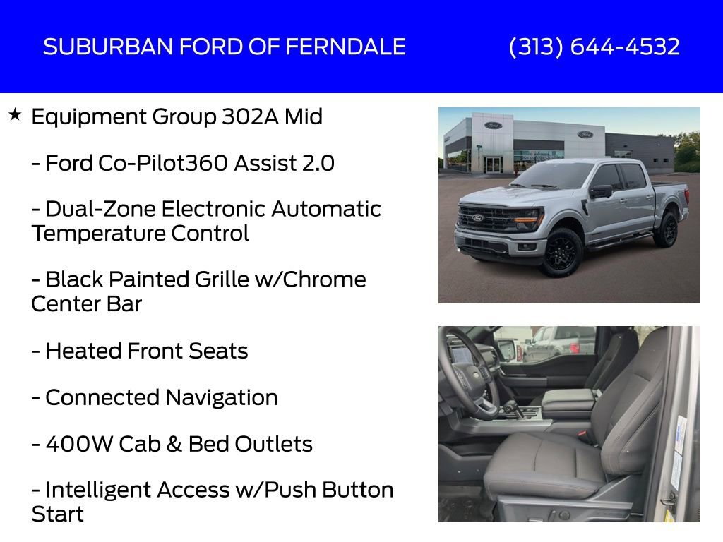 Certified 2025 Ford F150 XLT w/ Equipment Group 302A MID AWD/4WD image 13
