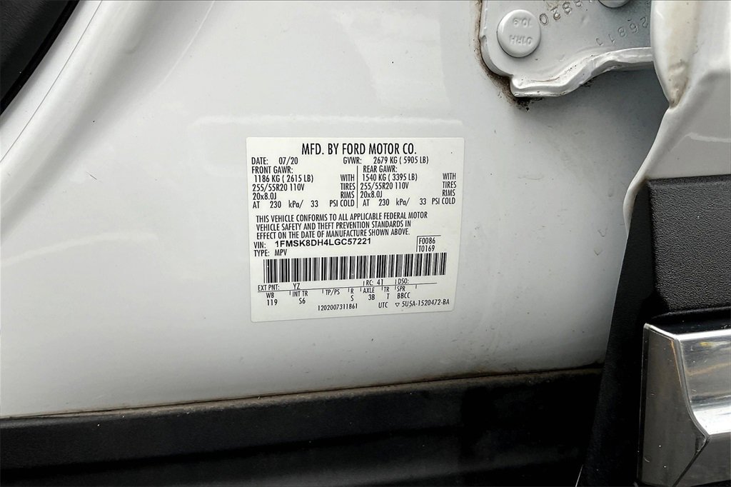 Certified 2020 Ford Explorer XLT w/ Equipment Group 202A image 32