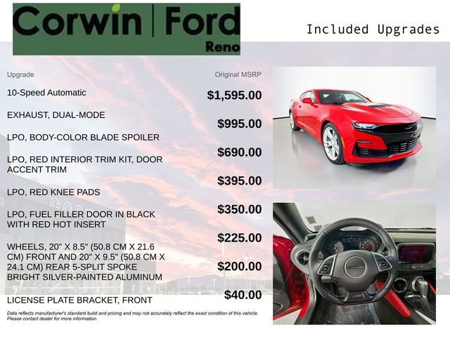 Used 2019 Chevrolet Camaro SS image 9