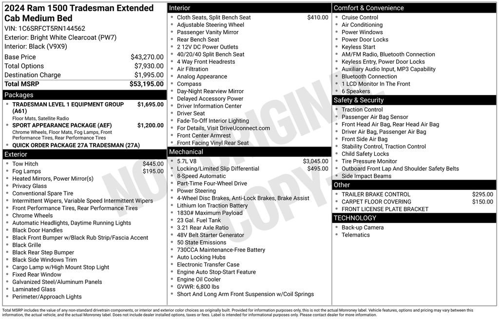 Used 2024 RAM 1500 Tradesman AWD/4WD video 3