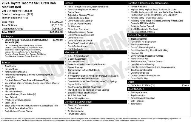 Used 2024 Toyota Tacoma SR5 RWD image 8