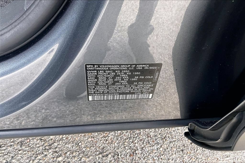 Used 2022 Volkswagen Atlas Cross Sport SE AWD/4WD image 16