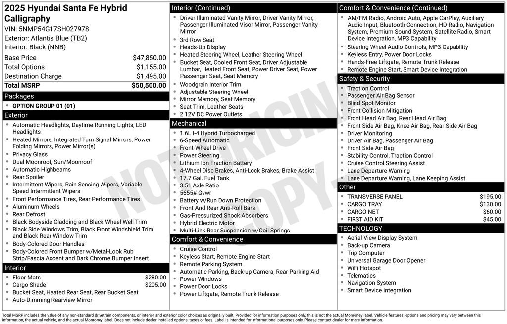 Used 2025 Hyundai Santa Fe Calligraphy image 7