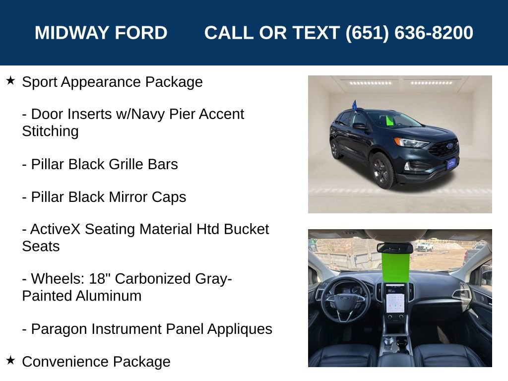 Certified 2023 Ford Edge SEL w/ Sport Appearance Package AWD/4WD image 13