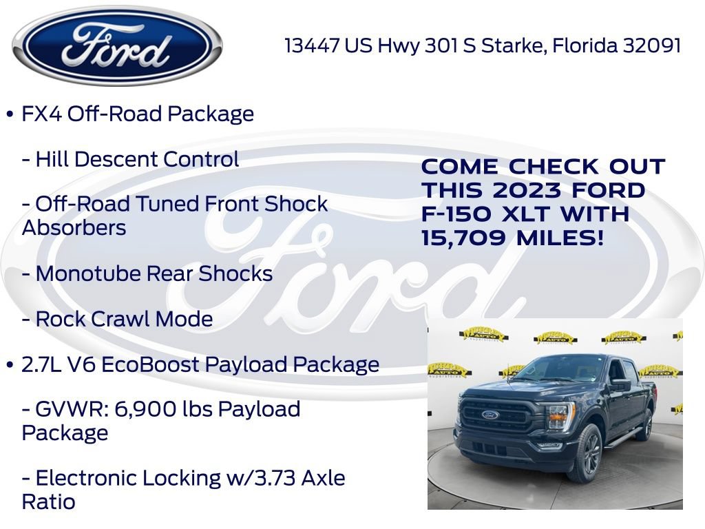 Certified 2023 Ford F150 XLT w/ Equipment Group 302A High AWD/4WD image 32
