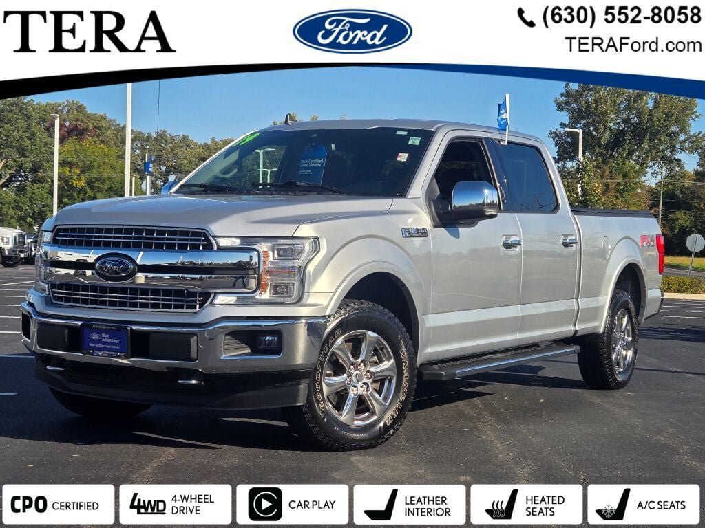 Certified 2019 Ford F150 Lariat w/ Equipment Group 502A Luxury AWD/4WD 360° Tour