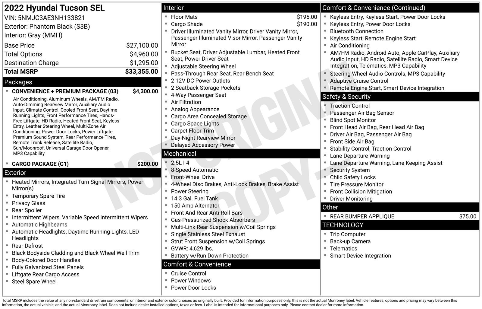 Used 2022 Hyundai Tucson SEL w/ Convenience + Premium Package FWD image 15
