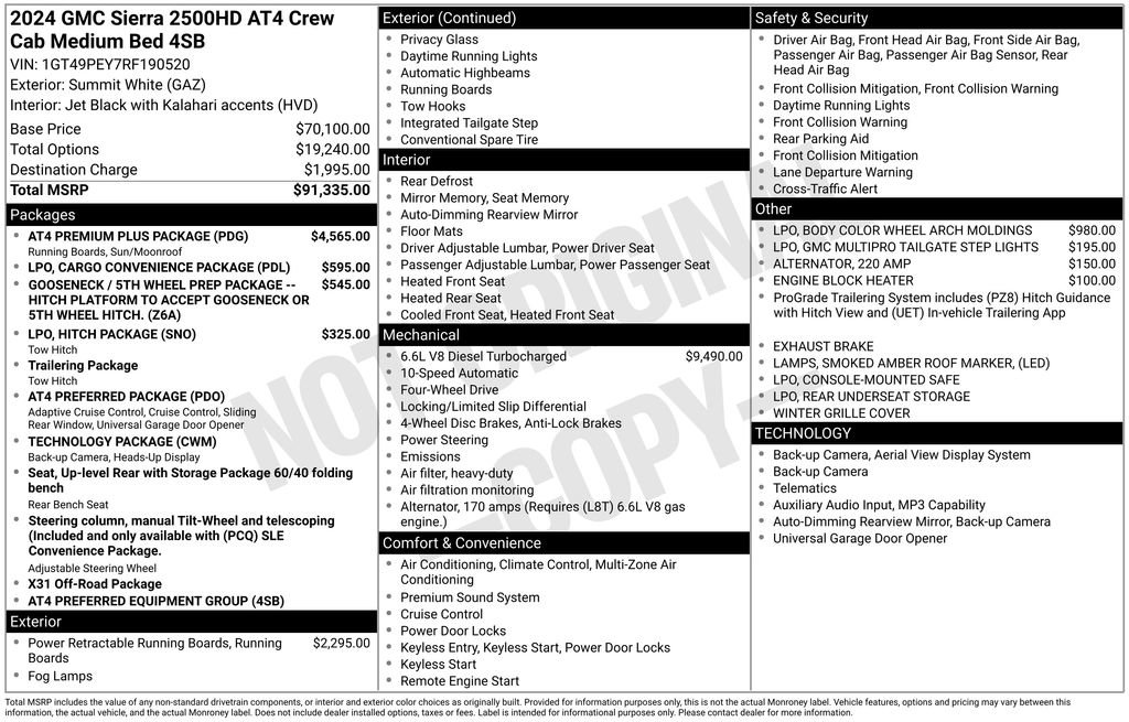 Used 2024 GMC Sierra 2500 AT4 w/ AT4 Premium Plus Package image 5