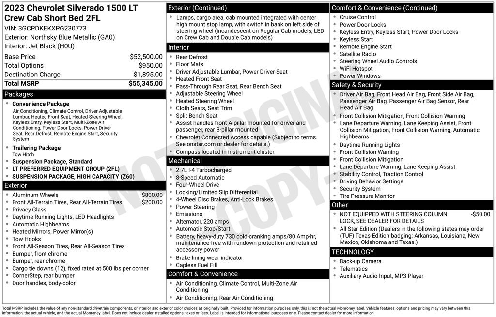 Used 2023 Chevrolet Silverado 1500 LT AWD/4WD image 33