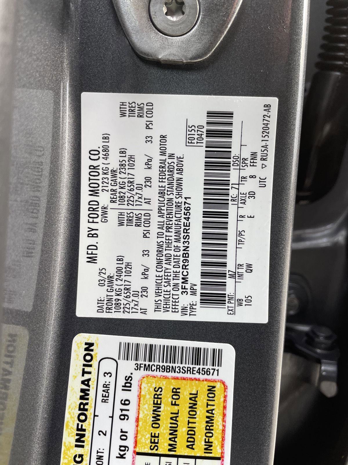 Certified 2025 Ford Bronco Sport Big Bend AWD/4WD image 29