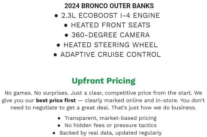 Certified 2024 Ford Bronco Outer Banks AWD/4WD image 2