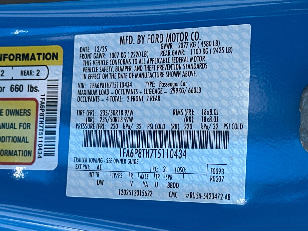 Certified 2026 Ford Mustang Coupe RWD image 34