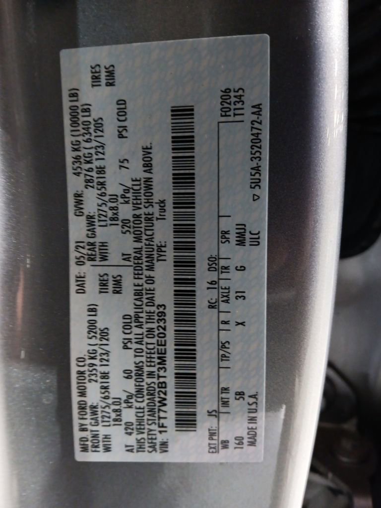 Certified 2021 Ford F250 Lariat w/ Chrome Package image 10