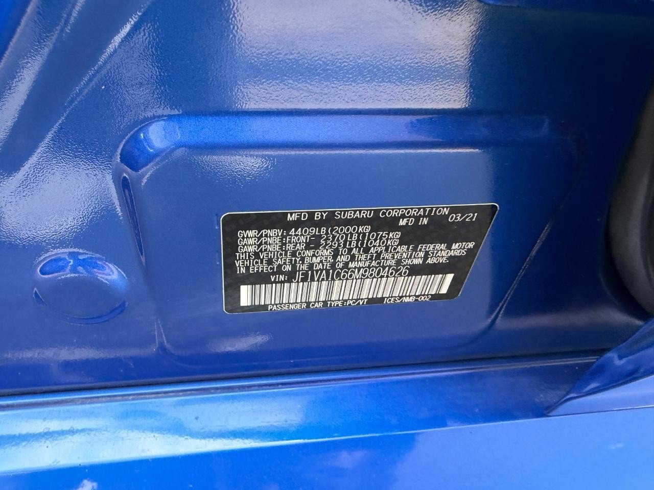 Used 2021 Subaru WRX Premium AWD/4WD image 22