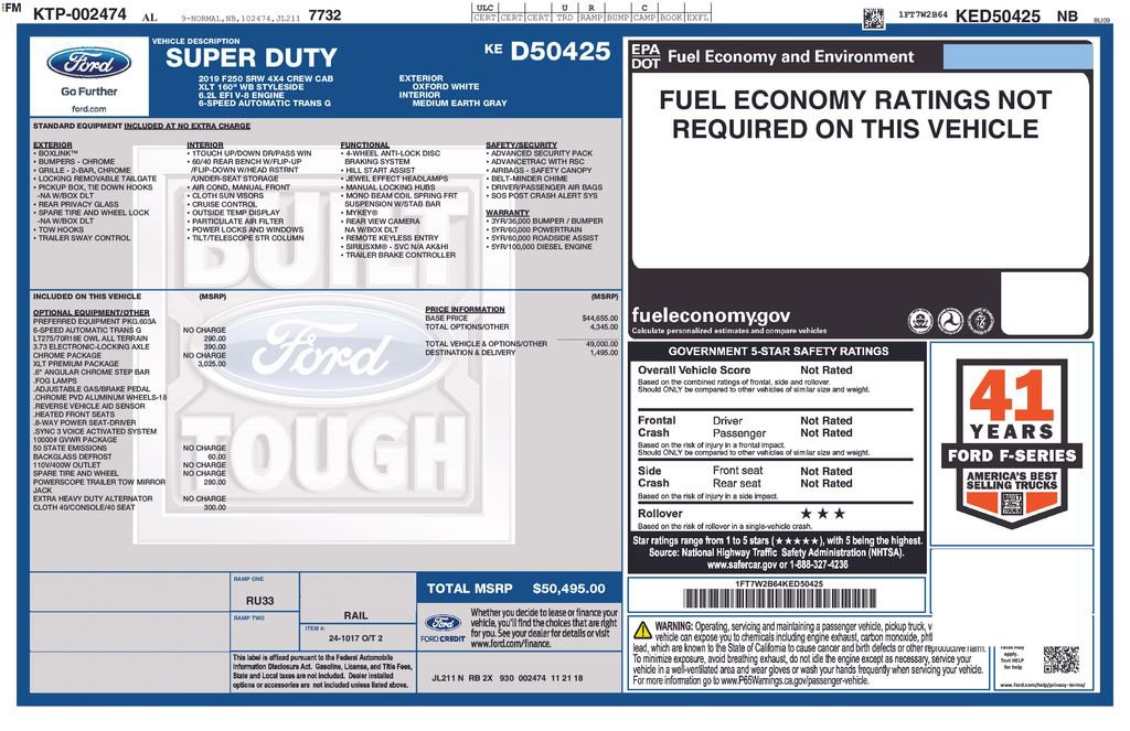 Certified 2019 Ford F250 XLT w/ XLT Premium Package image 5