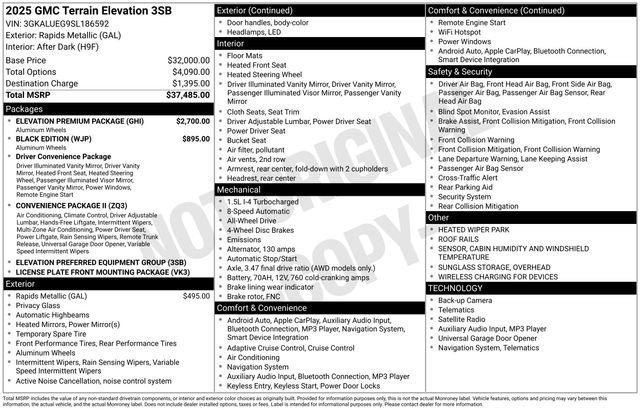 Used 2025 GMC Terrain Elevation w/ Elevation Premium Package image 11