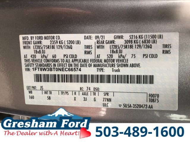 Certified 2022 Ford F350 Lariat w/ Tremor Off-Road Package AWD/4WD image 36