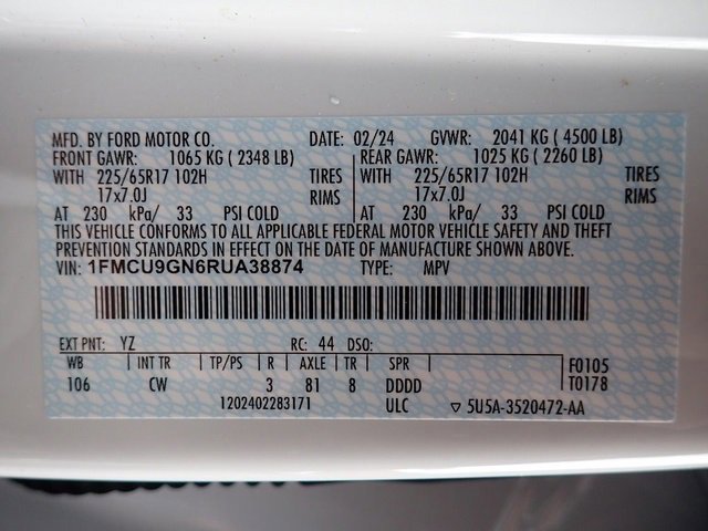 Certified 2024 Ford Escape Active image 21