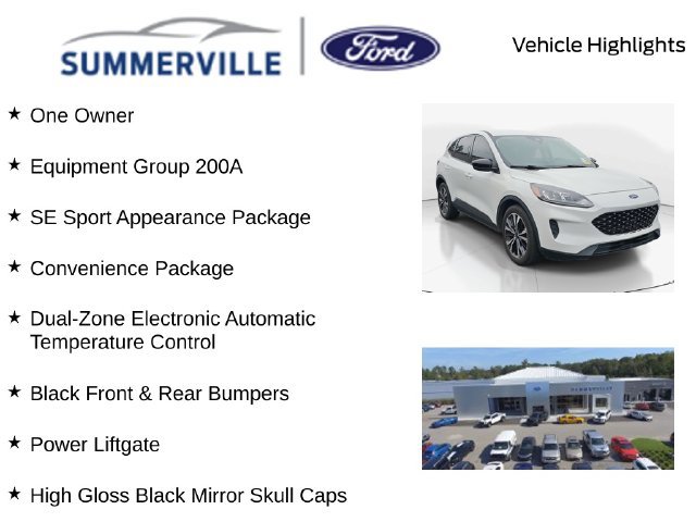 Certified 2022 Ford Escape SE w/ SE Sport Appearance Package FWD image 2