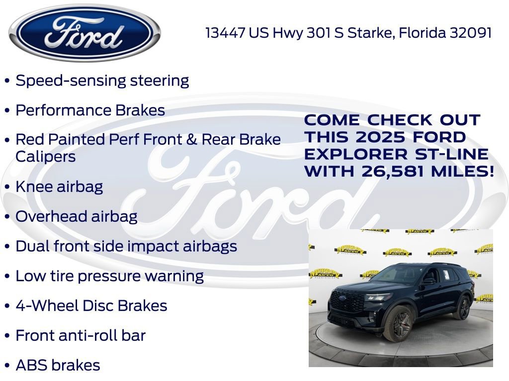 Certified 2025 Ford Explorer ST-Line w/ ST-Line Street Pack AWD/4WD image 32