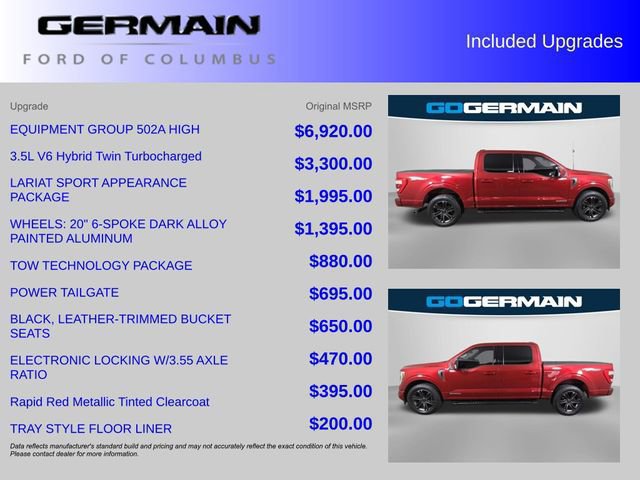 Certified 2021 Ford F150 Lariat w/ Equipment Group 502A High image 6